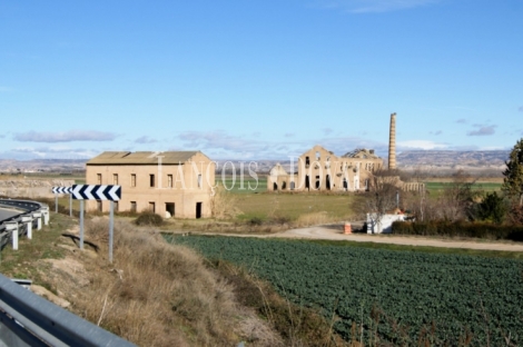 Cortes de Navarra. Tudela. Antigua fábrica de azúcar en venta. Ideal usos dotacionales.